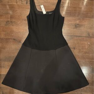 BNWT Size 2 Theory Black Mini Dress